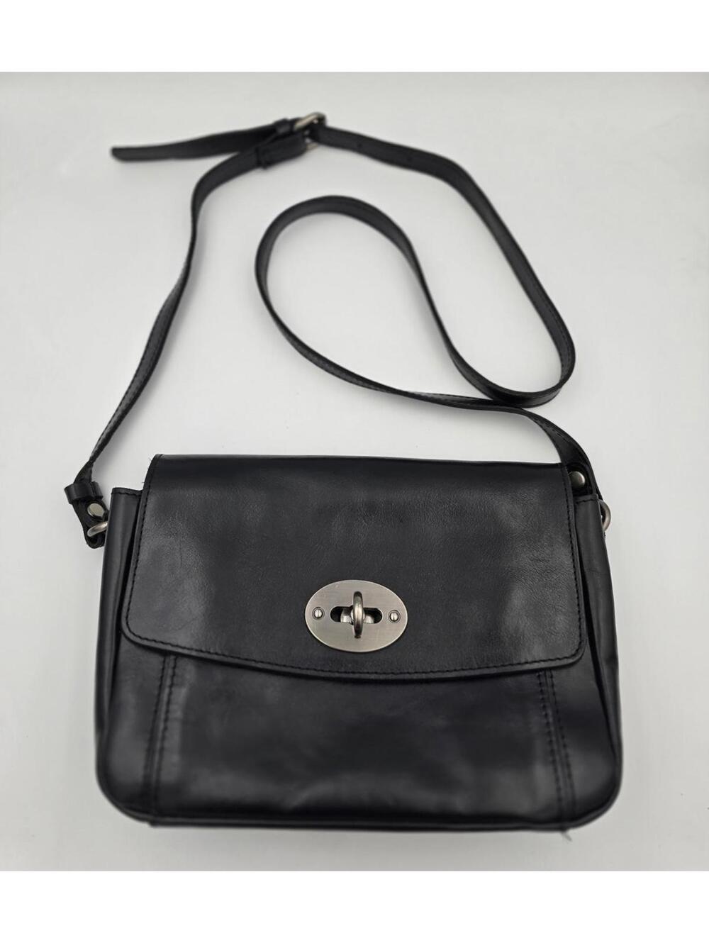 NWT Patricia Nash Black Gradina Flap Leather Crossbody Purse - Picture 3 of 9